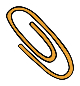 Hand Drawn Paperclip Sticker